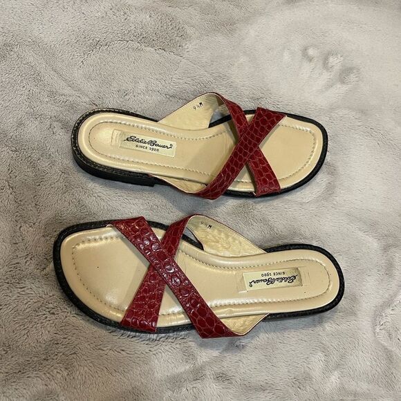 Eddie Bauer made in italy slip on sandal - Picture 4 of 6